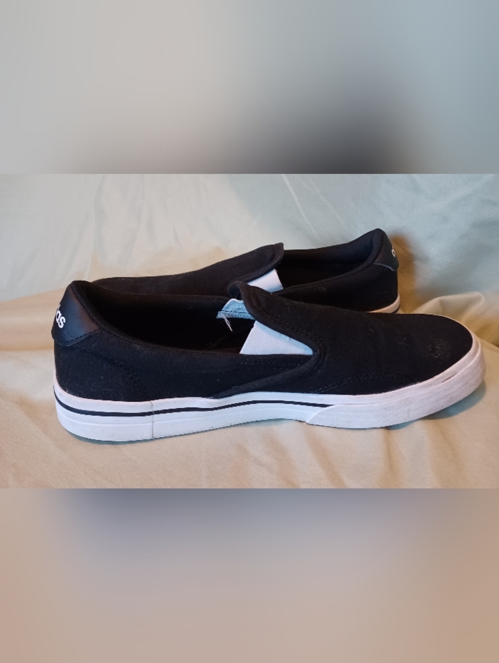 Adidas Kurin Black Casual Slip-On Canvas Skate Sneakers Skateboard Shoes - Picture 4 of 10